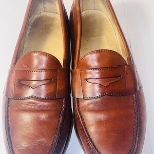 vintage Allen Edmonds Woodstock loafers in brown leather, size 10.5